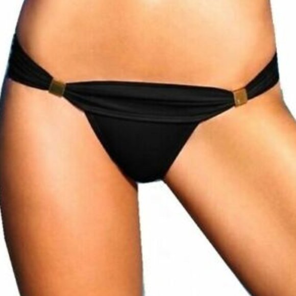 Victoria's Secret The Hottie Cheeky Bikini Bottom (Black, Medium) - Picture 8 of 8